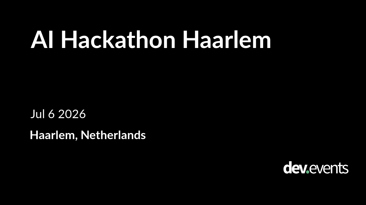 AI Hackathon Haarlem