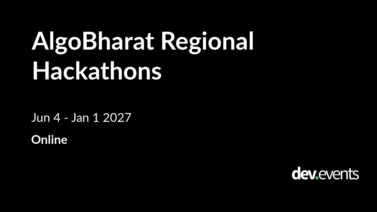 AlgoBharat Regional Hackathons
