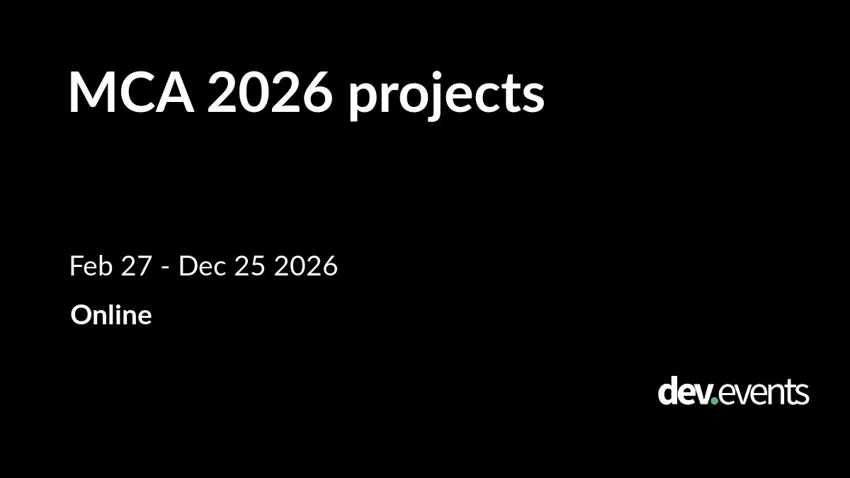 MCA 2026 projects