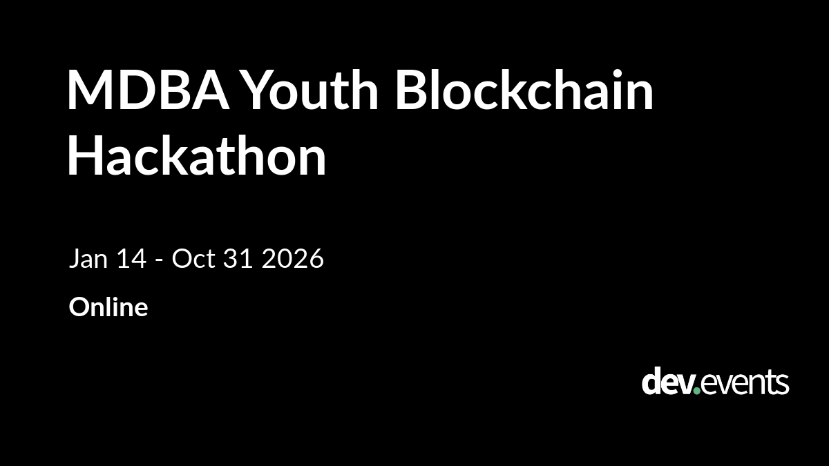 MDBA Youth Blockchain Hackathon